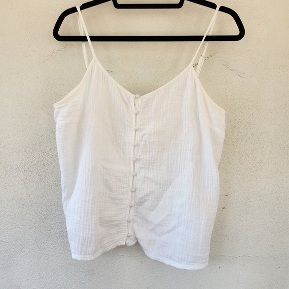 Anthropologie Dolan Cotton Gauze Tank Top Large - Picture 3 of 8